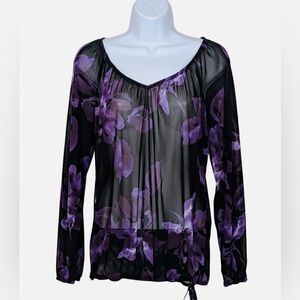 EUC INC International Concepts Super Sheer Blouse